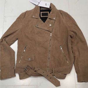UGG suede moto jacket